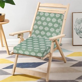 FUNHOME Outdoor Chair Cushion Covers 2 Pack, No Insert! Patio Cushion Covers Replacement 20" x 18" x 4", Water Resistant Chair Cushion Slipcovers, Fair Green (Covers ONLY)