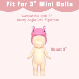 4 Sets Clothes for Sonny Angel, Wings Series Fit for 3 Inch Minifigures Collectible Dolls, Cute Accessories Display and Decoration Gift for Adult Collectors