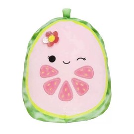 Squishmallow Oficial Kellytoy Food Squad Plush Toys Soft Plush Animal (5 Inch, Lena Guava)
