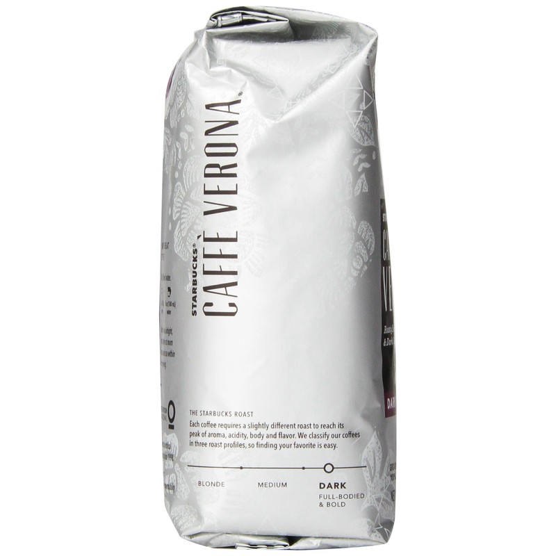 Starbucks Caffe Verona Ground Coffee (Dark), 12 Oz
