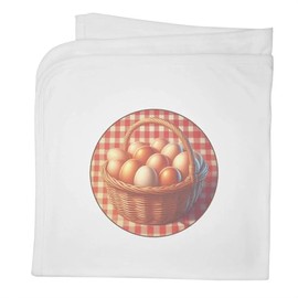 Azeeda 'Egg Basket' Cotton Baby Blanket/Shawl (BY00044940)