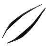 Front Headlight Eyebrow Cover ABS Black Front Headlight Lamp Eyebrow