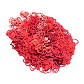 LABRIMP Heart Shaped Confetti for Romantic Celebrations for Weddings Anniversaries and Parties Lightweight Red Confetti for Table Decorations and Fun