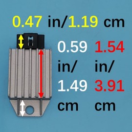 Tuzliufi Voltage Regulator Rectifier Compatible with Honda Elite CH NB NH NQ NS SA SB SE 50 50P 50F 80 EZ 90 CT 70 EZ90 OFF-ROAD CT70 Trail 70 NQ50D ES PE 50S TG50 TG50M CRF150F CRF230F SA50P Z139