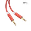 MECCANIXITY 4 Pack Aux Cable 3.5mm Male to Male Nylon
