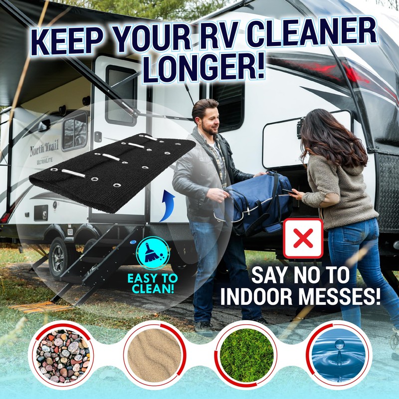 LATCH.IT RV Step Covers 4 Pack | 18-inch Wide Camper