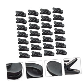 Gatuida 100pcs Portable Black Headphone Wire Clips Earphone Cable Holders for Easy Organization and Use Lightweight Home Office