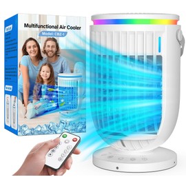 AC Portable for Room Office,AI Portable Air Conditioners Fan with 120° Rotating Function,JYew Evaporative Mini Room Air Conditioners,Portable AC Unit Air Cooler with 4 in 1 Humidifier Fan Conditioner