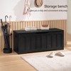 47.2" Storage Chest Extra Large,Storage Trunk with 2 Safety Hinges,Wooden