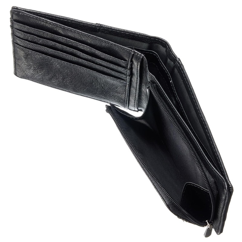 JIL GORDON Men's Bi-Fold Wallet, Popular, Large Capacity, Ultra Lightweight,