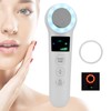 Hot Cold Face Massager Handheld Facial Vibration Massager Red Blue