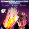 200 Pulseras Neón Fosforescente Glow Stick Fiestas Eventos Color