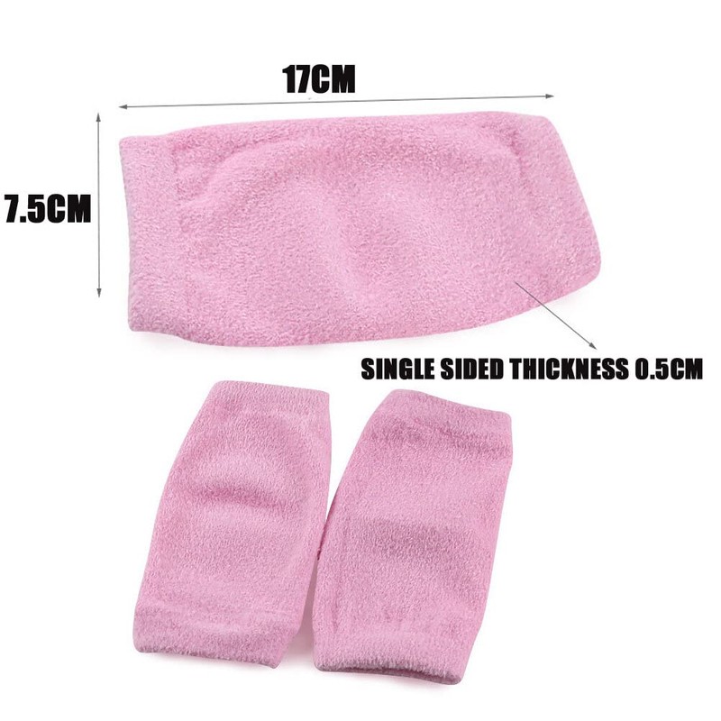 2Pcs Pink Gel Elbow Sleeves Breathable Elastic Tennis Elbow Brace