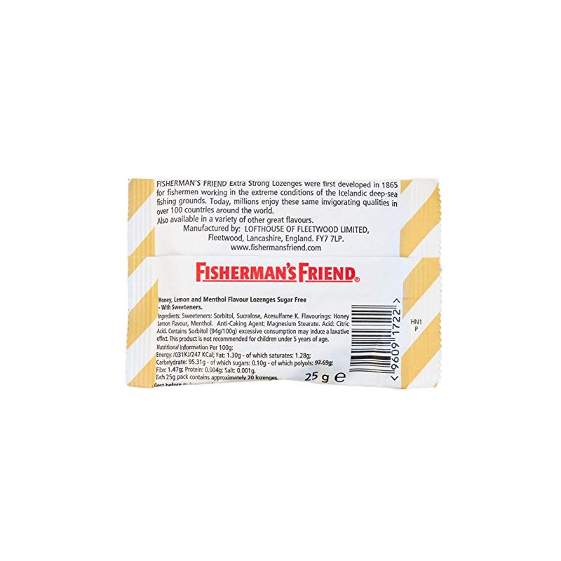 Fishermans Friend 25 grams Honey and Lemon Lozenge
