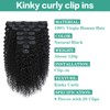 Humistwbiu Kinky Curly Clip ins Human Hair 3C 4A Curly