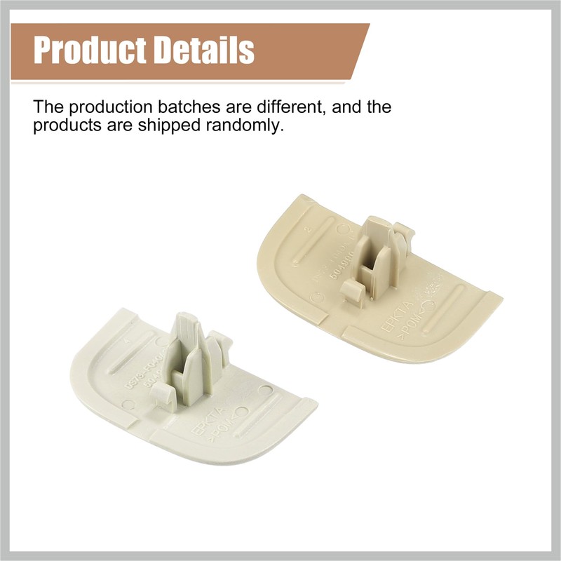 RATCHROLL 2 Set Beige Iron Sun Visor Cap Clip Clip