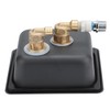Matte Black Stainless Steel Automatic Cup Rinser Washer Cleaner for