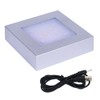 PHOSOK LED Multimodal Multicolor Light Stand Base Silver - Square