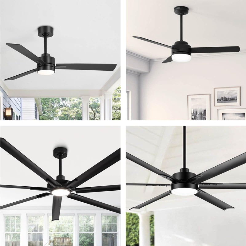24 Inch Ceiling Fan Downrod, 1" Diameter Matte Black Ceiling