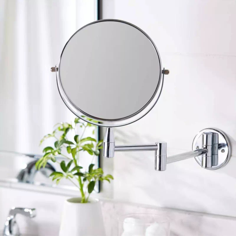 RUCCI | 1X/7X Magnifying Double-Sided Wall-Mounted Mirror (7.5"D x 17.5"L)