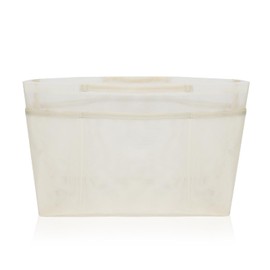 WisePoint Bag Organiser Insert, Tote Bag Organiser with 11 Pockets and Handheld, Bag Liner for Shoulder Bags/Handbag, Keep Tidy and Change Bags Quickly (Beige Mesh, M)