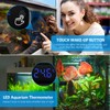 Brifit Aquarium Thermometer, Mini Aquarium Thermometer Digital, LED Display, Touch