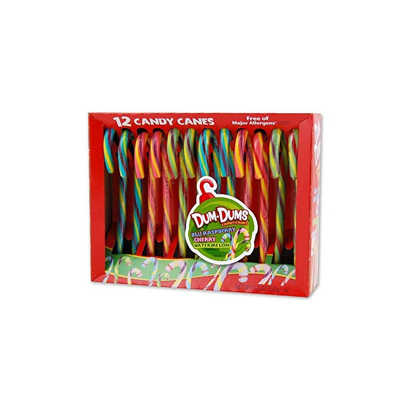 Dum-Dums Candy Canes 12 Pack