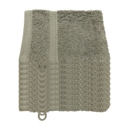 Julie Julsen® Organic Wash Mitt Set, 10 Wash Mitts Available in 32 Colours, Soft and Absorbent, Silver Grey, 15 x 21 cm