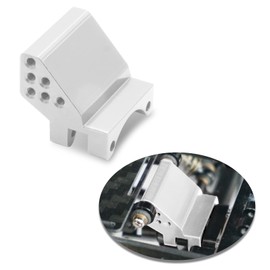 OGRC Adjustable Height Rear Axle Truss Upper Link Mount Aluminum Alloy Link Bracket for Axial SCX24 C10 JLU Gladiator Bronco Upgrade Part (Silver)