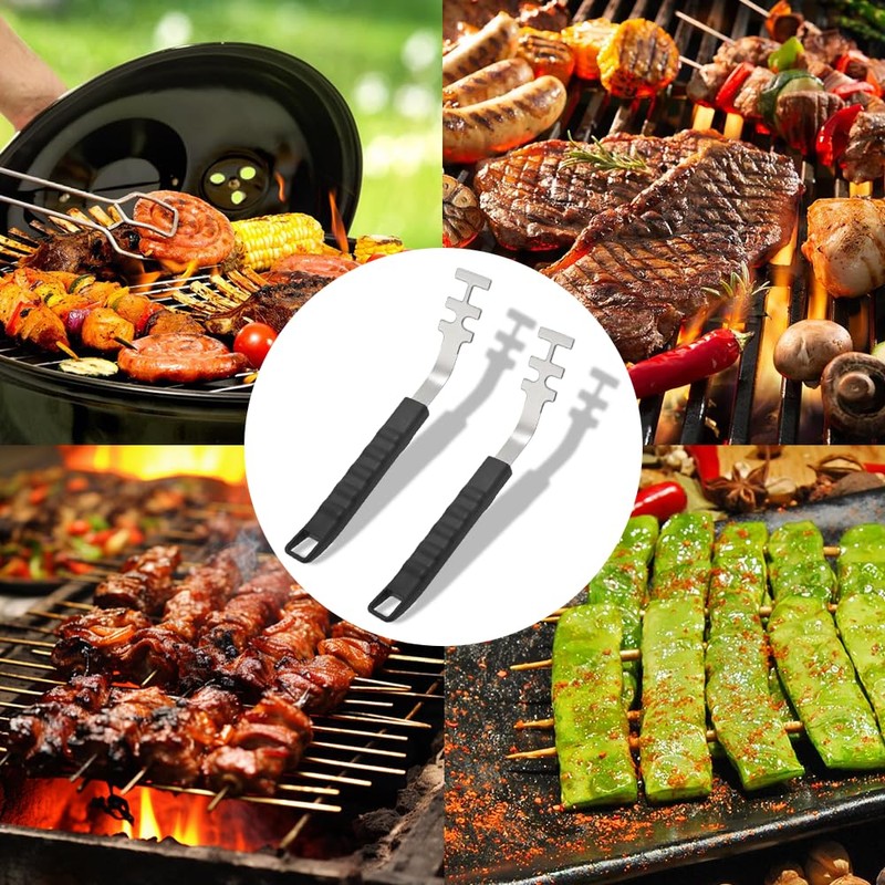 BNGXR Heat-resistant grill grate lifter, stainless steel grill grate puller,