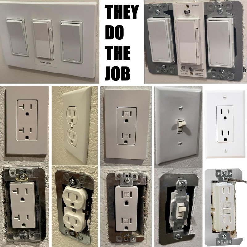22 Pcs Wall Plate Spacer, Metal Outlet Spacers, Wall Plate