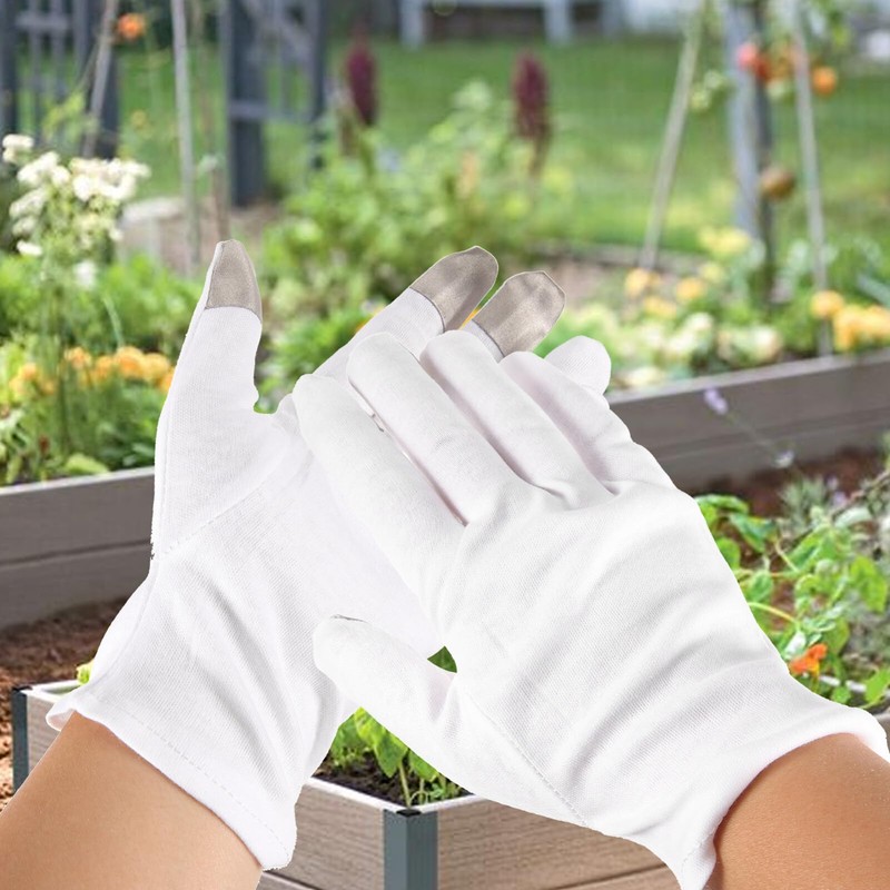 Healvian Garden Gloves Touch Screen Cotton Gloves Thin for Sleeping