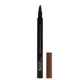 Natio Australia Tinted Brow Defining Pen Medium Brown 0.6ml - Microblade-Effect Eyebrow Pen for Natural Hair-Like Strokes - Vegan Friendly & Cruelty Free