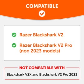 WC Freeze Blackshark – Kühlende Gel-Ohrpolster für 2020–2022 Razer Blackshark V2 und V2 Pro (passt Nicht für 2023-Modell) von Wicked Cushions – mehr Komfort, Dicke und Schallisolierung | Geo Grau