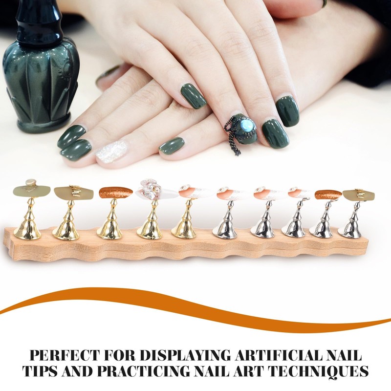Healeved Nail Art Holder - 1 Set Metal Nail Stand