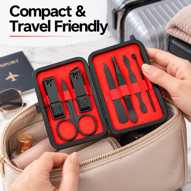 Nail Clipper Set with Manicure & Pedicure Tools – Multi-Function