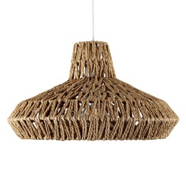 MiniSun, Natural Woven Ceiling Pendant Light Shade Weave Rope Lampshade - Natural