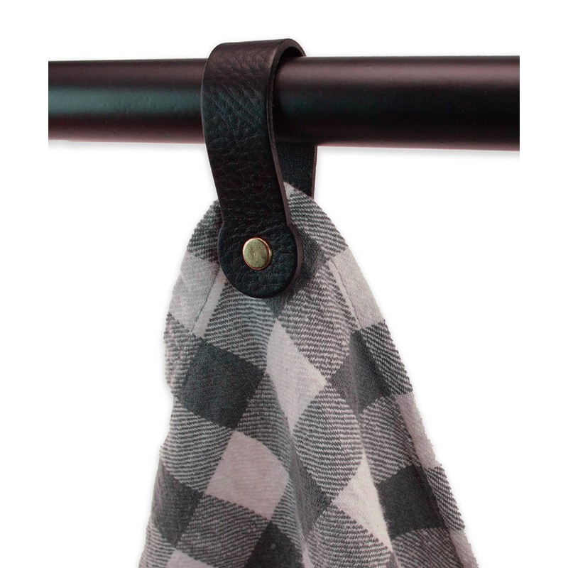 Brute Strength - Magnetic Tea Towel Holder Leather - Black