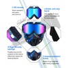2 Gafas de Motocicleta Gafas de Montar en Casco Gafas