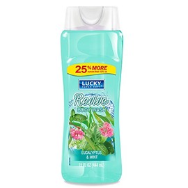 Lucky Super Soft Body Wash, Eucalyptus Mint, 15 Ounce