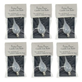 6 Pack Flicker-flame Candle-lite Light Bulb