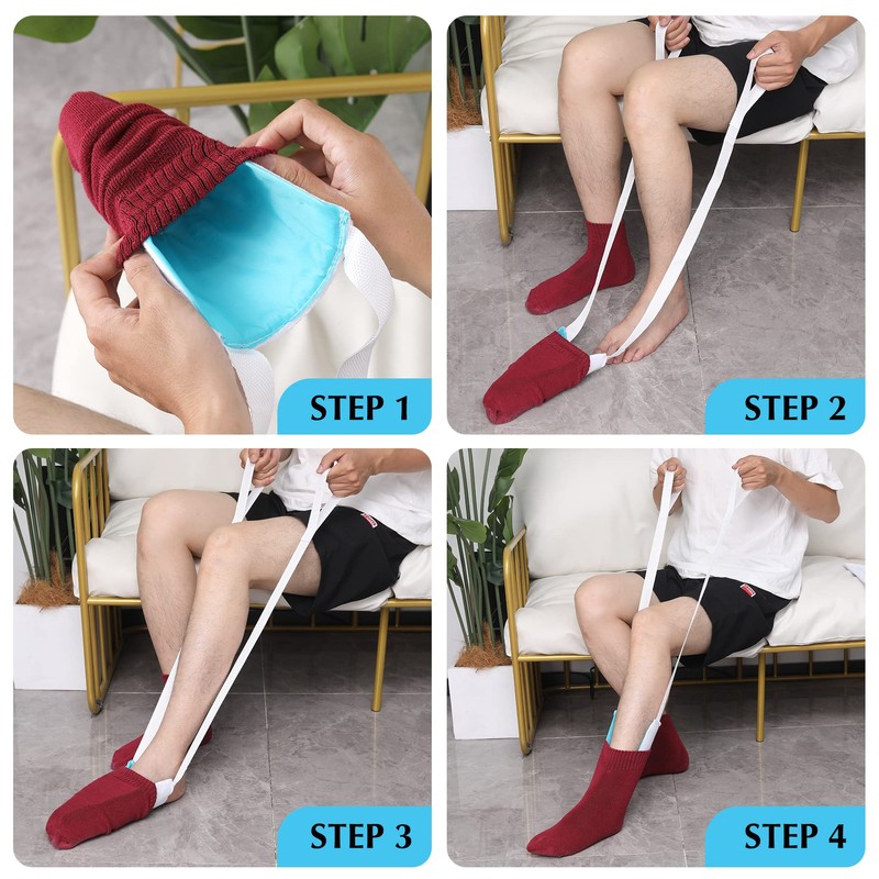 CAidRE Sock Aid - Sock Aid Device for Seniors, Disabled,