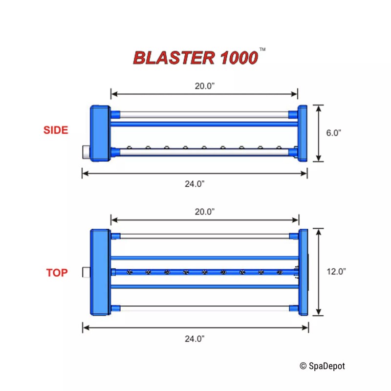 Neoterics Blaster 1000 Automatic Cleaner for Hot Tub Filter Cartridges