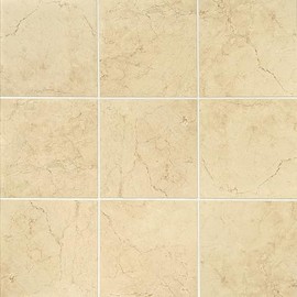 Daltile Florentine 12" X 12" Glazed Porcelain Floor Tile in Marfil (13 PC Per Carton) (12.22 SQFT Per Carton)