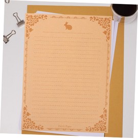 Operitacx Vintage Letter Writing Paper Set 50 Sheets of A4 Decorative Stationery Warm Patterns