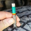 2 Pcs Tire Tread Depth Gauge, Two-Sided Smart Color Coded