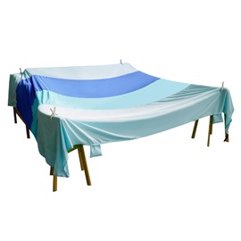 Birodeko Blanket Fort Building Kit for Kids, Portable Playhouse Play Tent Fort with CPC Certification, Indoor/Outdoor Air Tent Fort for Kids Age 4-8 8-12