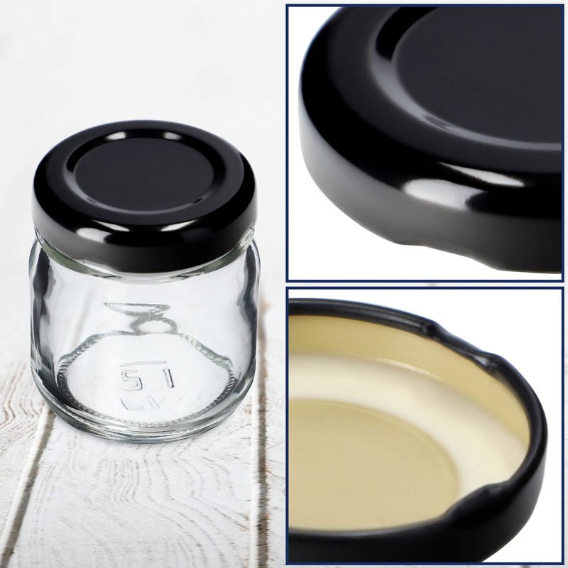 KADAX Screw Cap fi43 mm, Twist Off Lid Set Made