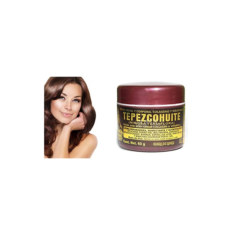 Colágeno y vitamina E Tepezcohuite crema 4 oz