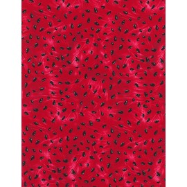 Timeless Treasures Fruit C1173 Red Watermelon Seeds